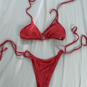 Elegant Red Bikini Set
